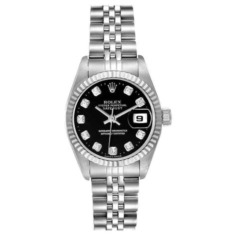 ladies black face rolex|solid black rolex.